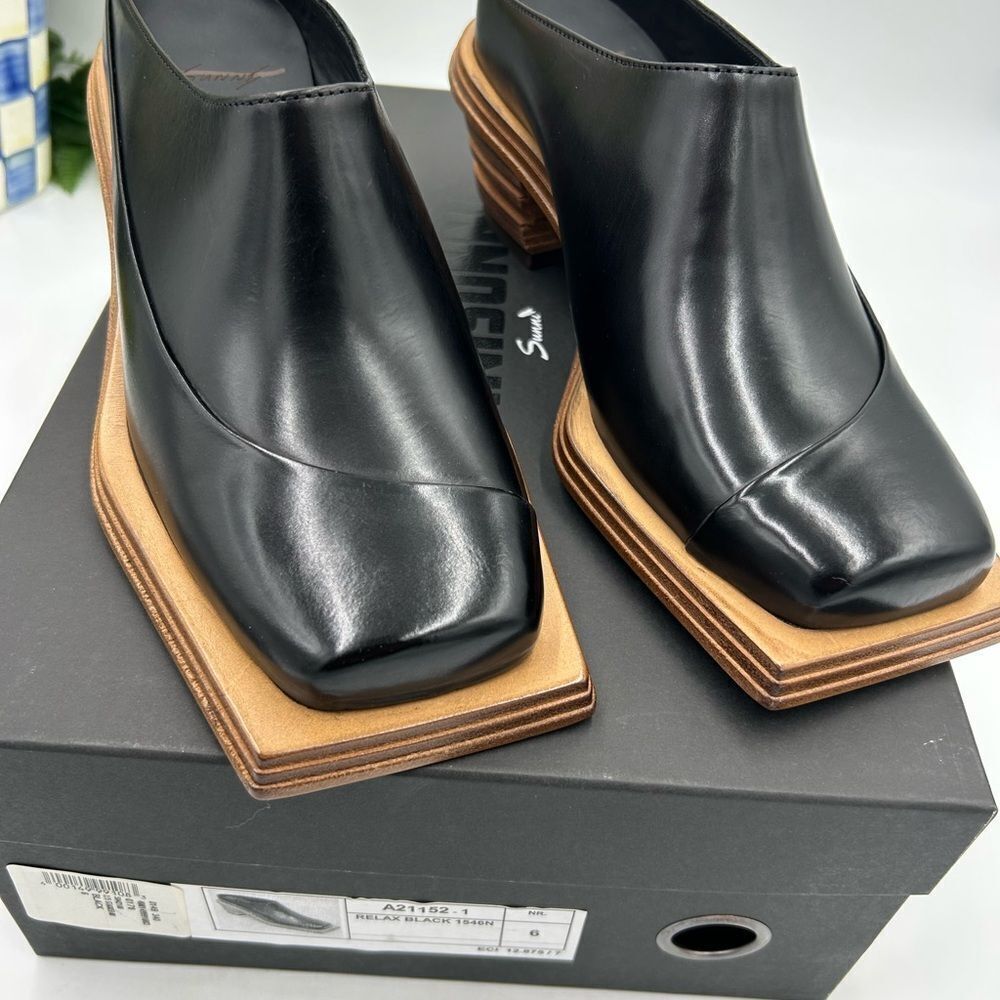 Women’s Sunni Sunni stacked heel mule size 6, made in Portugal - Picture 4 of 9